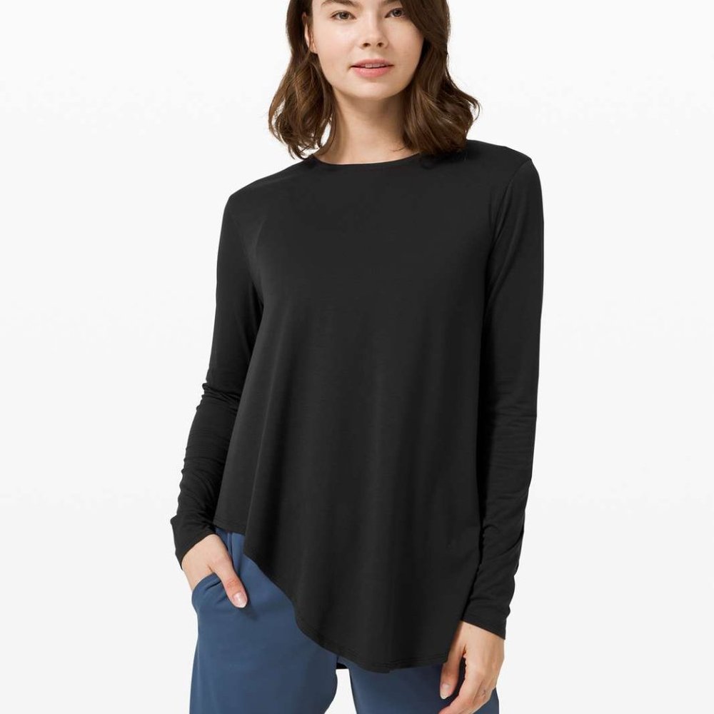 lululemon | lifted balance black long sleeve